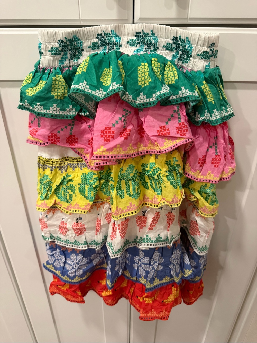 Farm Rio x Fábula Sweet Orchard Kids Ruffled Colored Skirt